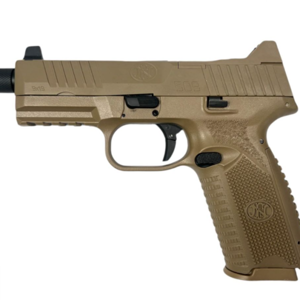 Pistol airsoft GBB FN 509 Tan Cybergun – licențiat FN Herstal, 350 FPS