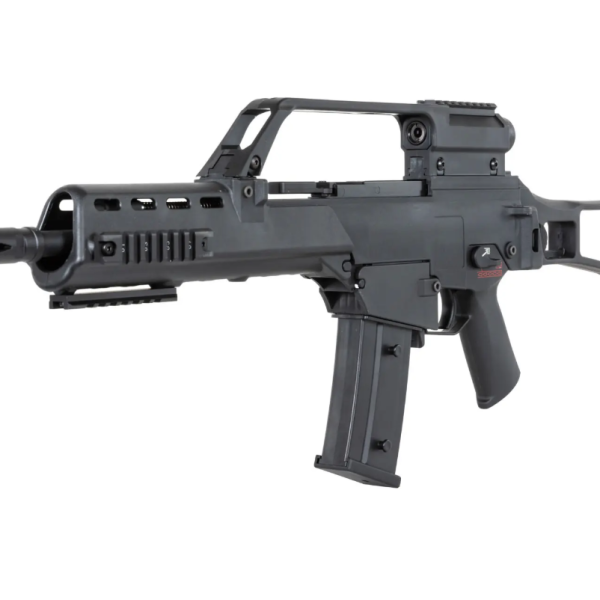 Pușcă airsoft GBB SRC SR36K GB-304 Dual Power cu lunetă – Green Gas / CO₂, 420 FPS