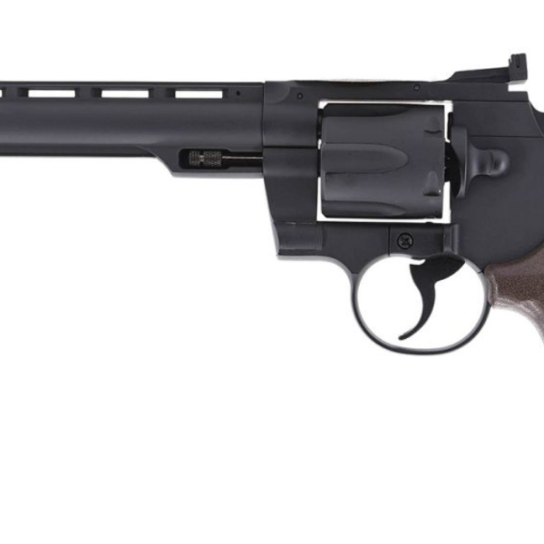 Revolver airsoft Hwasan 1312 CO2 6 inch Full Metal Brown Grip
