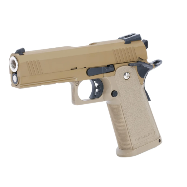 Pistol airsoft GBB Specna Arms SA-VGP03 VAPOR™ Tan – 2 încărcătoare incluse