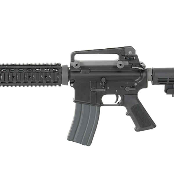 Pușcă de asalt airsoft GBBR WE M4 CQB V3 RIS – Open Bolt, 370 FPS