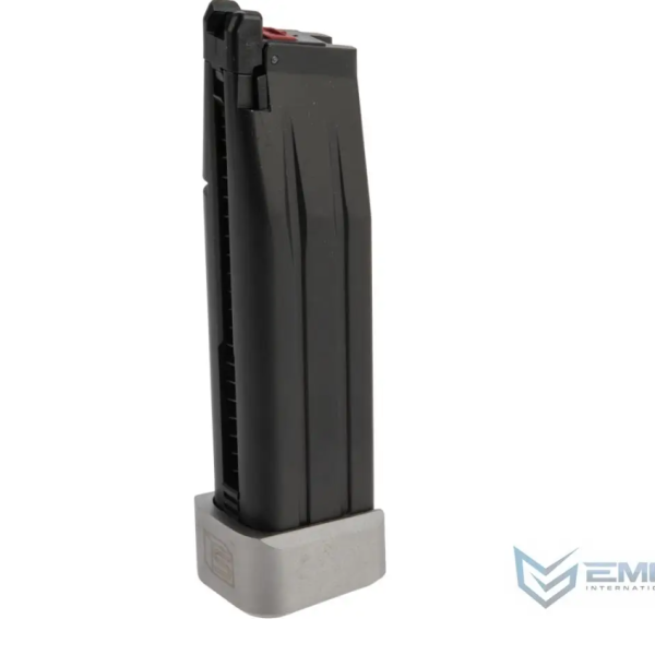 Încărcător pistol airsoft CO₂ 30 bile Salient Arms Hi-Capa 5.1 / 4.3 – EMG Silver & Black