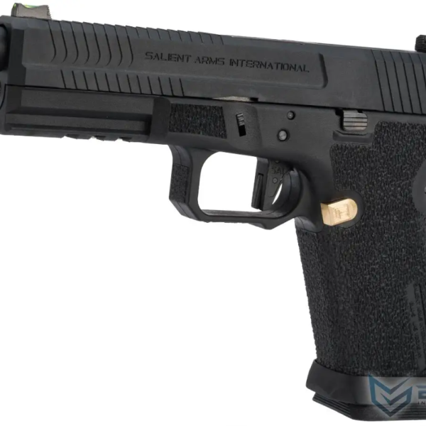Pistol airsoft GBB Salient Arms BLU Standard Black & Bronze EMG – Brass Mag Catch, 14mm CCW, 330 FPS