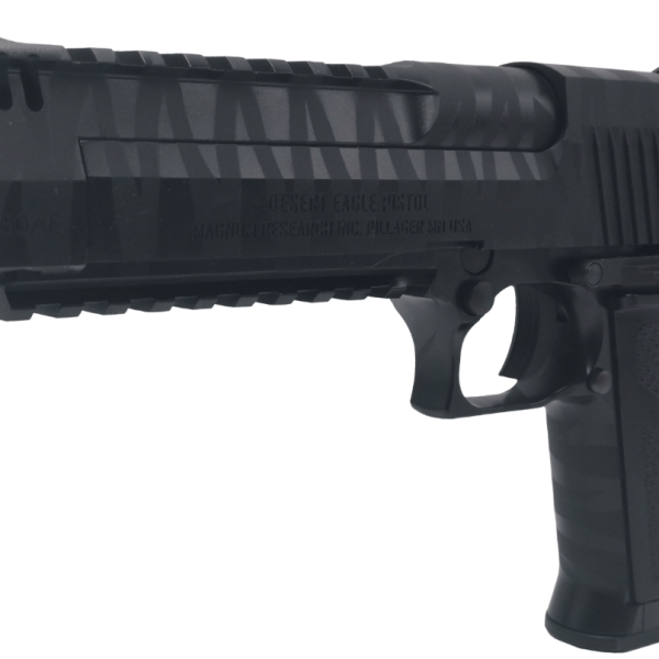 Pistol airsoft GBB Desert Eagle L6 Black Tiger Stripes Cybergun / WE – licențiat Magnum Research