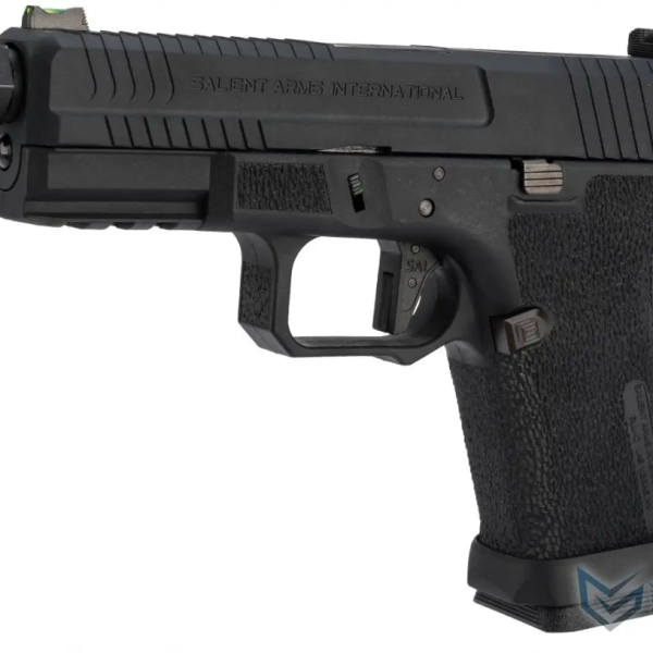 Pistol airsoft GBB Salient Arms BLU Compact Iron Grey EMG – Brass Mag Catch, 14mm CCW, 330 FPS