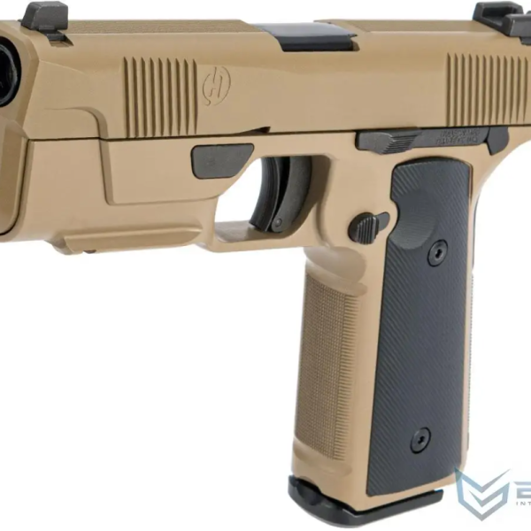 Pistol airsoft GBB Hudson H9 Dark Earth EMG / WE – licențiat oficial, hop-up VSR, 330 FPS
